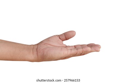 Hand Gesture Holding Isolated On White Stock Photo 502219954 | Shutterstock