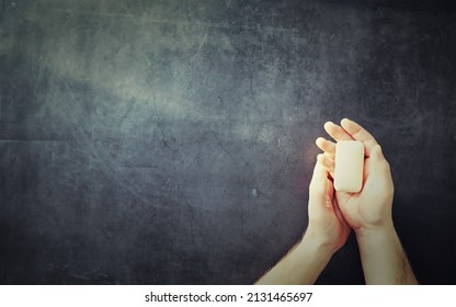 Bare hands in soapy foam. Hand hygiene. Wash hands. Disinfection with soap protection against viruses. - Shutterstock ID 2131465697