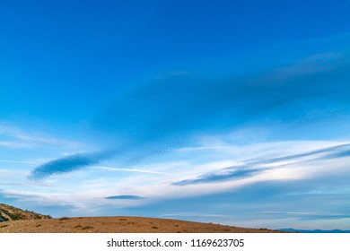 Bare Mountaintop With Clouds At Windy Ridge, Washington