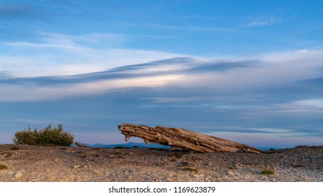 Bare Mountaintop With Clouds At Windy Ridge, Washington