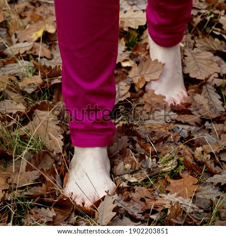 Similar – Feet of a woman wearing sandals