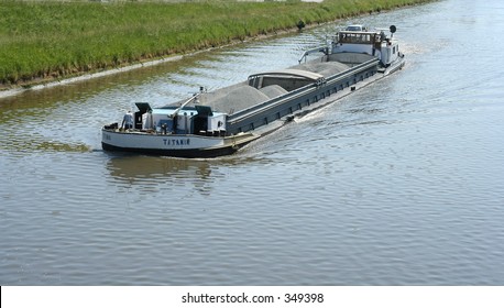 A barge on a canal