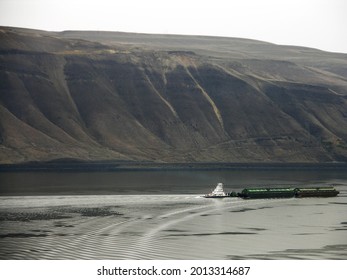 Barge On The Columbia River John Day, Oregon