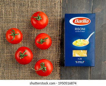 BARILLA Products. Italian Pasta Risoni. Barilla Group Produces Several Kinds Of Pasta And It Is The World's Leading Pasta Maker.