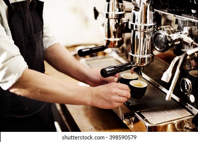 Barista Cafe Coffee Grinder Pour Professional Concept - Powered by Shutterstock