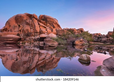 Barker Dam (Joshua Tree National Park) At Sunrise