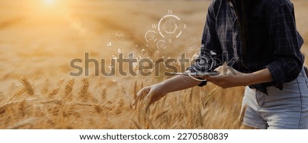 Image, Stock Photo Photograph flowers Woman