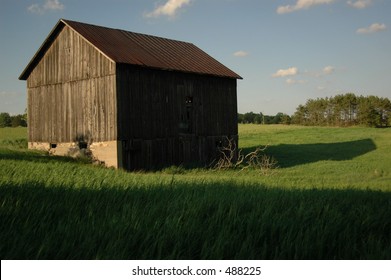 barn in a field