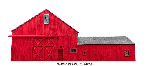 A barn isolated on white background. It is an agricultural building usually on farms and used for various purposes. - Powered by Shutterstock