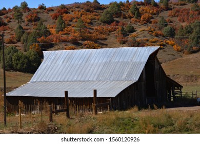 Barn located in a lower elevation in the Rocky Mountains of Colorado