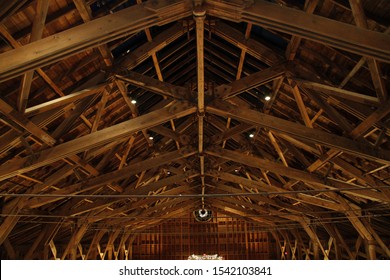 Barn Rafters In Renovated Warehouse