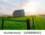 Barn at sunrise-Howard County Indiana