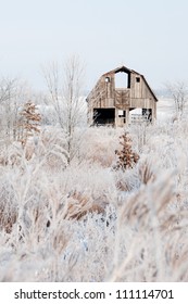 Barn Winter Landscape