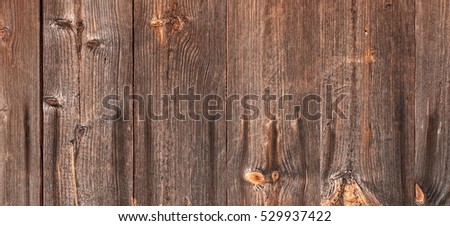 Barn Wooden Wall Planking Texture. Reclaimed Old Wood Slats Rustic Horizontal Background. Home Interior Design Element In Modern Vintage Style. Hardwood Dark Brown Structure. Abstract Web Banner