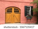 A Barndoor entrance to a house in the Historic area of Charleston South Carolina