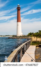 Barnegat Inlet And Lighthouse In Long Beach Island