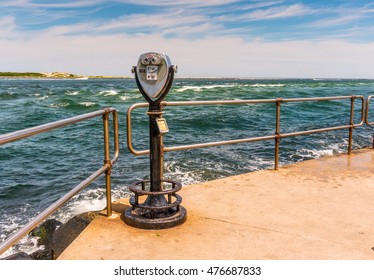 Barnegat Inlet With Viewer