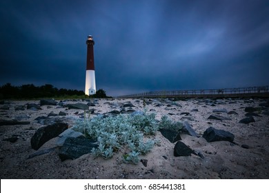 Barnegat Lighthouse During Blue Hour
