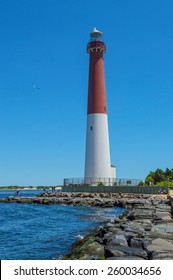 The Barnegat Lighthouse on Long Beach Island along the Jersey shore.