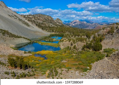 Barney Lake Near Mammoth Lakes Seen From Above