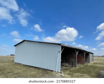 Barns And Buildings On An Ohio Farm