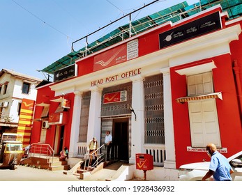 Baroda, India-03 03 2021: Bhartiya Dak(India Post) Head Post Office in an Indian city named Vadodara. 