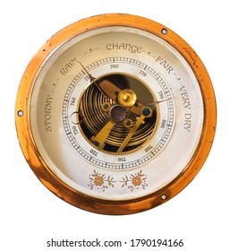 Barometer Showing Sunny Weather And High Amtospheric Pressure, Global Warming Concept