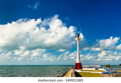 Baron Bliss Lighthouse in Belize City. Established in 1885 - Shutterstock ID 1409011883