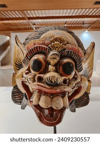 Barong mask typical of Indonesian art