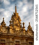 The baroque facade of the Casa del Cabildo, built in 1758 and located in the Plaza de las Platerias.