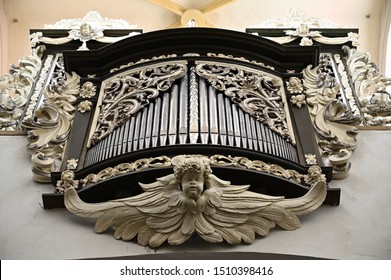 Baroque Organ Church Interior Detail