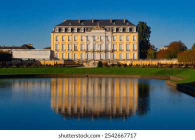 Baroque Palace with Reflecting Pool on a Sunny Day - Powered by Shutterstock