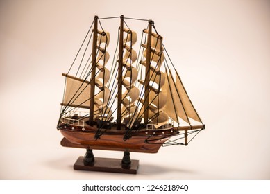 Barque Ship Gift Craft Model Wooden Stock Photo 1246218940 | Shutterstock