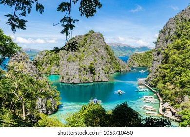 Barracuda Lake In Coron, Philippines