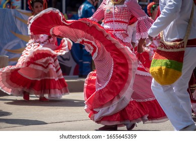 BARRANQUILLA, ATLÁNTICO COLOMBIA. 23 of Febrary 2020. Dresses and costumes of the Barranquilla´s Carnival