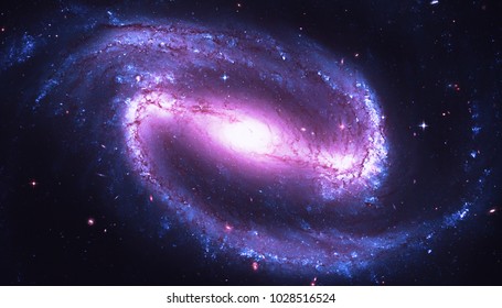 Barred spiral galaxy in the constellation Eridanus. NGC 1300. Elements of this image furnished by NASA.  