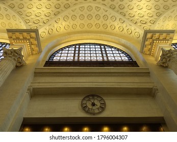 Barrel Ceiling with Arches and Round-Top windows and Ornate details