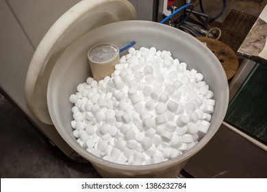 an barrel of salt blocks for the softener