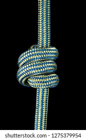 Barrel Or Stopper Knot Tied With Climbing Rope