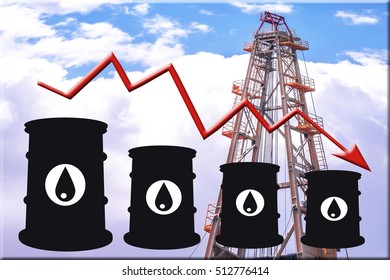 Barrels Graph Price Changes On Petroleum Stock Photo 522592189 ...