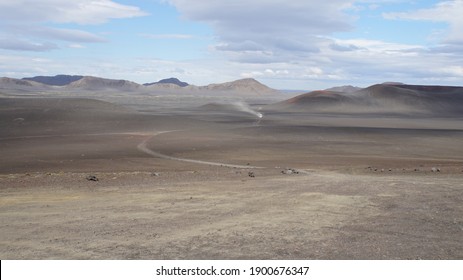 Barren Landscape In Iceland On My Way To Landmannalaugar