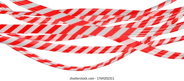 Barrier Tape 3d Digital Illustration