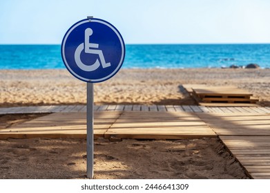 Barrier-free sandy beach for people with reduced mobility - Powered by Shutterstock