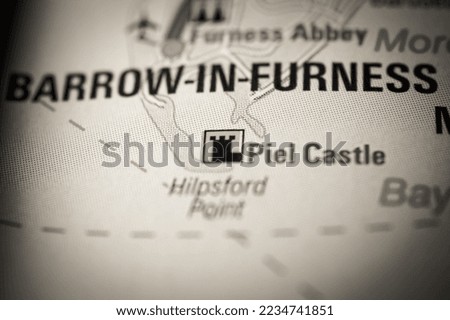 The Barrow in Furness on a map