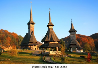 Barsana Wooden Monasteries,Maramures, Romania