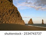 Basalt columns near Reynisdrangar (rock needles), near Vik, Sudurand, South Iceland