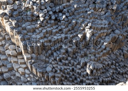 Basaltic prisms. Huasca de Ocampo, Hidalgo. Mexico