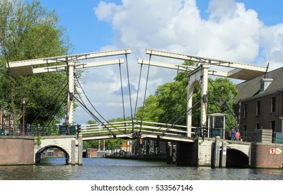 Bascule Bridge(draw Bridge) In Amsterdam, Netherlands