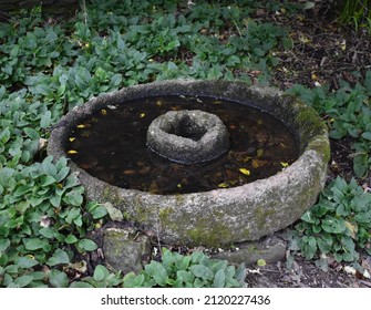 Base Of An Old Quern Stone