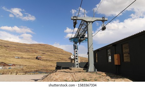 Base Station At Out Of Season Ski Resort, Lesotho Africa